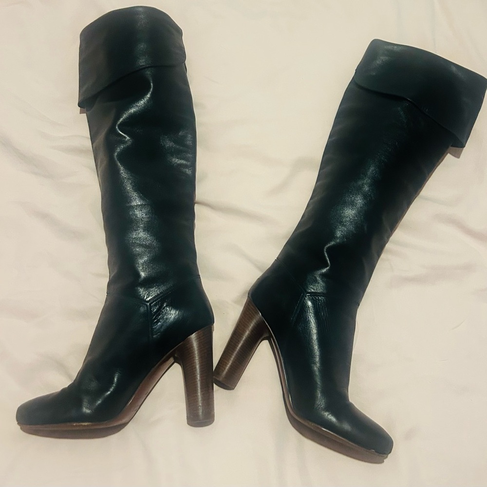 Marc By Marc Jacobs Black Leather Heeled Boots